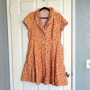 Strawberry retro dress XL
